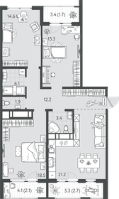 107,4 м², 3-комнатная квартира 29 539 000 ₽ - изображение 91