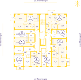 17,7 м², квартира-студия 2 390 000 ₽ - изображение 53