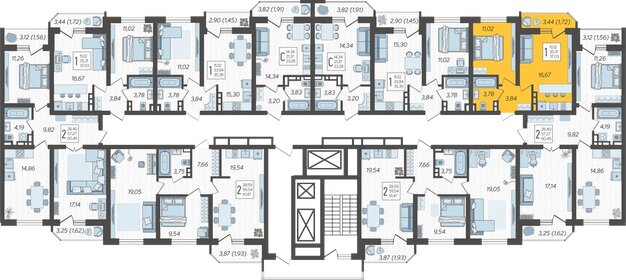 37 м², 1-комнатная квартира 5 976 642 ₽ - изображение 17