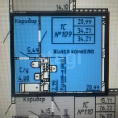 Квартира 34,3 м², студия - изображение 5