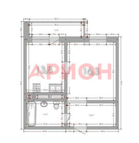 Квартира 37 м², 1-комнатная - изображение 1