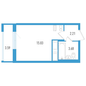 29,9 м², квартира-студия 4 500 000 ₽ - изображение 6