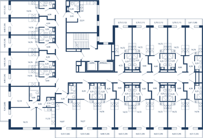 55,8 м², 3-комнатная квартира 10 300 000 ₽ - изображение 123