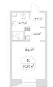 26 м², апартаменты-студия 10 896 200 ₽ - изображение 7