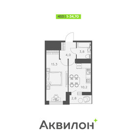 34,5 м², 1-комнатная квартира 6 234 002 ₽ - изображение 7