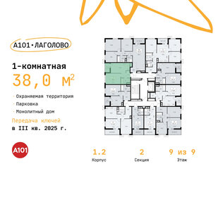 36,8 м², 1-комнатная квартира 5 546 750 ₽ - изображение 16