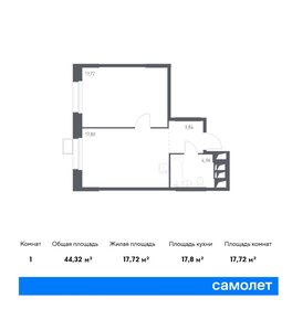 43,5 м², 1-комнатные апартаменты 11 500 000 ₽ - изображение 90