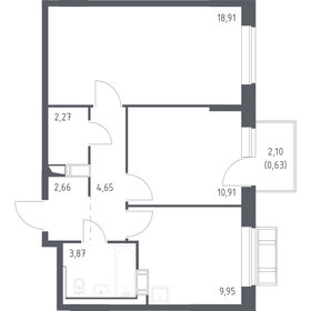 Квартира 34,8 м², 1-комнатная - изображение 1