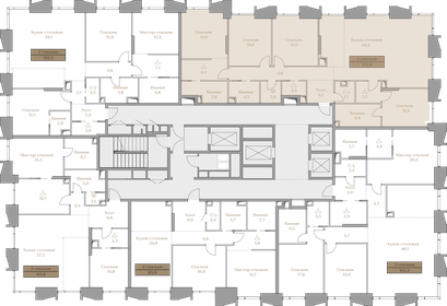 251,5 м², 5-комнатная квартира 291 159 360 ₽ - изображение 156