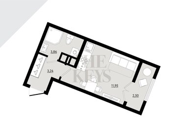 Квартира 19,3 м², студия - изображение 1