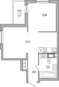 Квартира 39,5 м², 1-комнатная - изображение 1