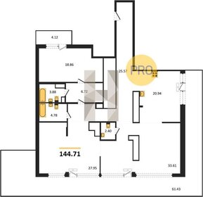 78 м², 3-комнатная квартира 12 500 000 ₽ - изображение 67