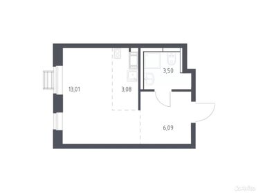 Квартира 25,7 м², студия - изображение 1