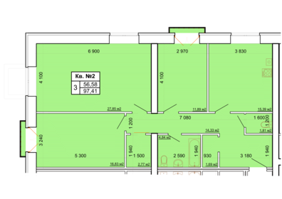 95,6 м², 3-комнатная квартира 17 972 800 ₽ - изображение 48