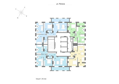 55 м², 1-комнатная квартира 12 900 000 ₽ - изображение 9