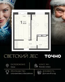 Квартира 36,1 м², 1-комнатная - изображение 1