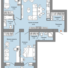 Квартира 88 м², 4-комнатная - изображение 2