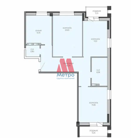 Квартира 116 м², 3-комнатная - изображение 2