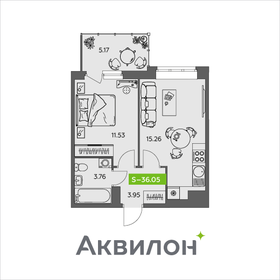 36,2 м², 1-комнатная квартира 3 959 628 ₽ - изображение 19