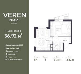 36,9 м², 1-комнатная квартира 6 025 130 ₽ - изображение 6