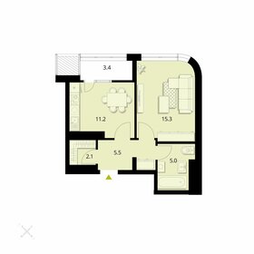Квартира 42,6 м², 1-комнатная - изображение 1