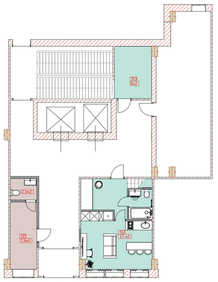 25 м², апартаменты-студия 7 500 000 ₽ - изображение 1