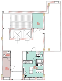 Квартира 25 м², студия - изображение 1