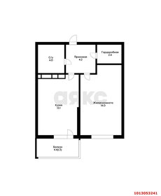 Квартира 39 м², 1-комнатная - изображение 1