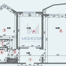 Квартира 52 м², 2-комнатная - изображение 1