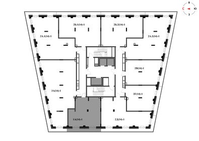 Квартира 62,1 м², 1-комнатная - изображение 2