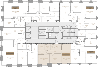 107 м², 2-комнатная квартира 160 500 000 ₽ - изображение 153