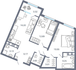71,4 м², 2-комнатная квартира 7 959 388 ₽ - изображение 7