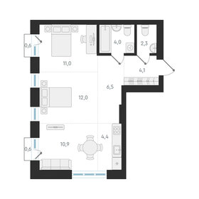 74,2 м², 3-комнатная квартира 8 900 000 ₽ - изображение 45