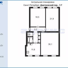 Квартира 96,9 м², 3-комнатная - изображение 5