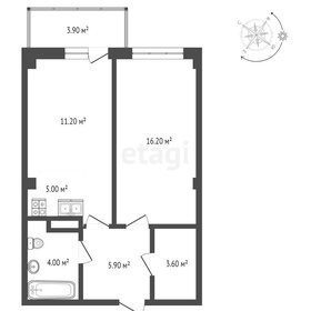 Квартира 47 м², 1-комнатная - изображение 1