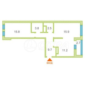 Квартира 59,1 м², 2-комнатная - изображение 1