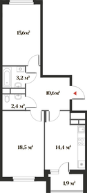 70,2 м², 2-комнатная квартира 14 000 000 ₽ - изображение 44