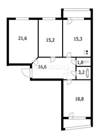 Квартира 101,6 м², 3-комнатная - изображение 1