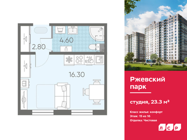 Квартира 23,3 м², студия - изображение 1