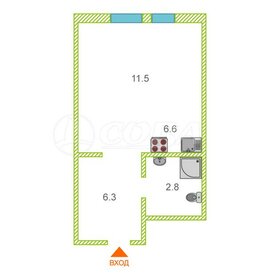 Квартира 28 м², студия - изображение 1