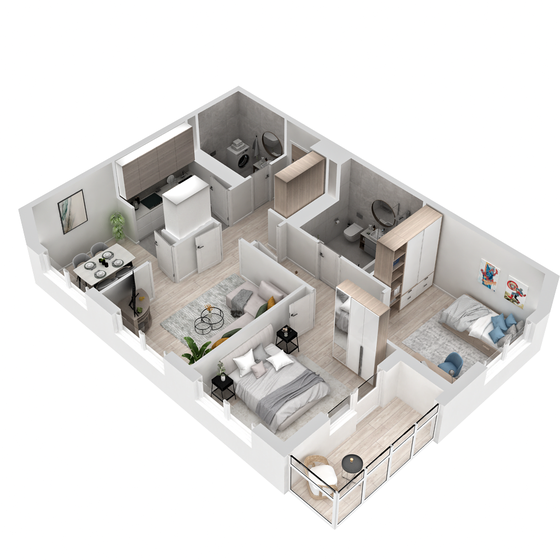 80,5 м², 4-комнатная квартира 15 392 842 ₽ - изображение 43