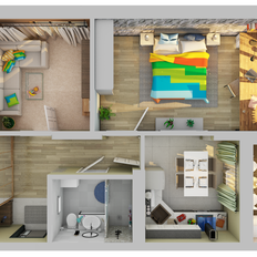 Квартира 52,8 м², 2-комнатная - изображение 4