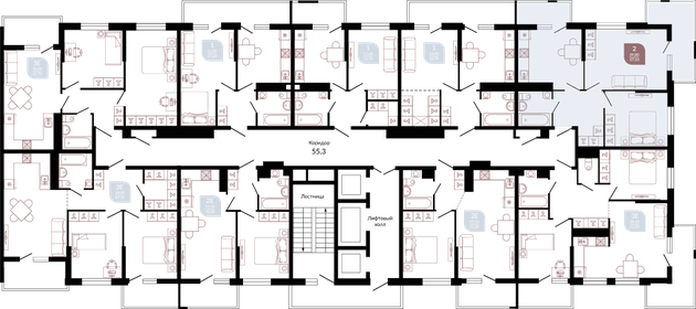 57 м², 2-комнатная квартира 7 863 087 ₽ - изображение 62