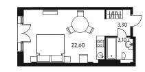 30,3 м², 1-комнатная квартира 2 850 000 ₽ - изображение 76