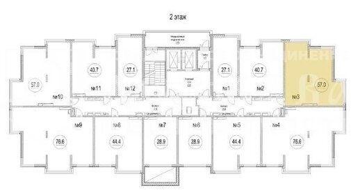 Квартира 57 м², 2-комнатная - изображение 1