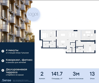 124 м², 3-комнатная квартира 95 000 000 ₽ - изображение 65