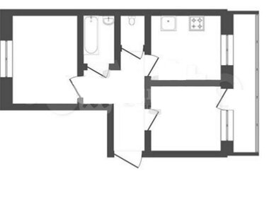 55,8 м², 2-комнатная квартира 5 550 000 ₽ - изображение 35