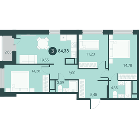 81,9 м², 3-комнатная квартира 11 200 000 ₽ - изображение 49