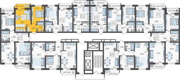 37 м², 1-комнатная квартира 5 976 642 ₽ - изображение 12