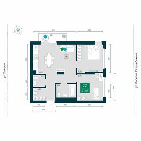 Квартира 57,8 м², 2-комнатная - изображение 1